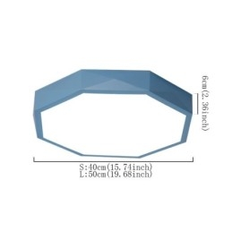 Lampada da soffitto moderna con design esagonale speciale a montaggio a filo, lampada ultra sottile