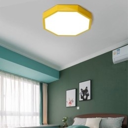 Lampada da soffitto moderna con design esagonale speciale a montaggio a filo, lampada ultra sottile