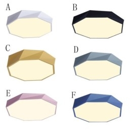 Lampada da soffitto moderna con design ottagonale speciale a montaggio a filo, lampada ultra sottile