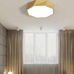Lampada da soffitto moderna con design ottagonale speciale a montaggio a filo, lampada ultra sottile