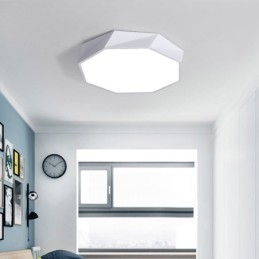 Lampada da soffitto moderna con design ottagonale speciale a montaggio a filo, lampada ultra sottile