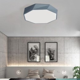 Lampada da soffitto moderna con design ottagonale speciale a montaggio a filo, lampada ultra sottile