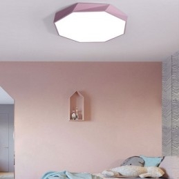 Lampada da soffitto moderna con design ottagonale speciale a montaggio a filo, lampada ultra sottile
