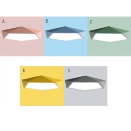 Moderna plafoniera a filo con design a diamante, ultra sottile, per illuminazione domestica