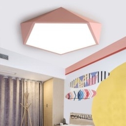 Moderna plafoniera a filo con design a diamante, ultra sottile, per illuminazione domestica
