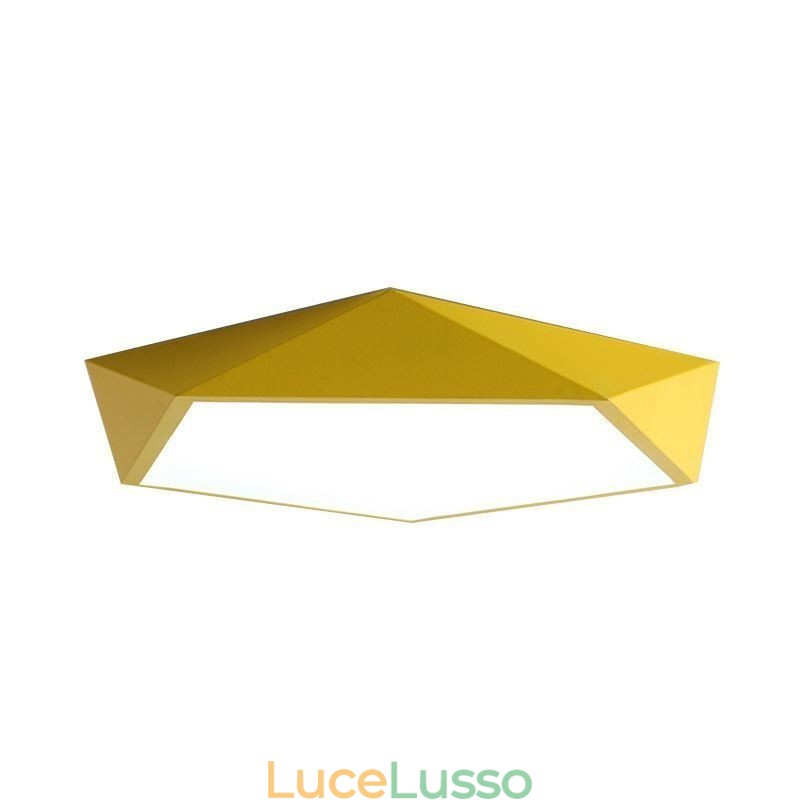 Moderna plafoniera a filo con design a diamante, ultra sottile, per illuminazione domestica