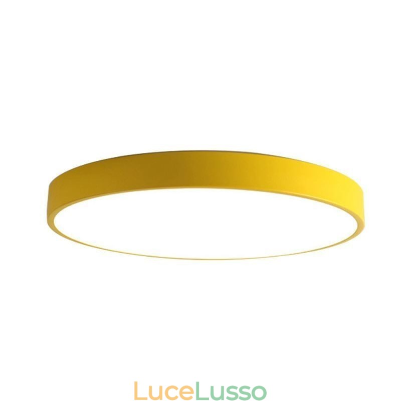 Moderna plafoniera rotonda a filo ultra sottile per illuminazione domestica