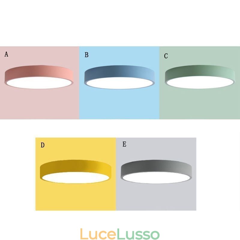 Moderna plafoniera rotonda a filo ultra sottile per illuminazione domestica