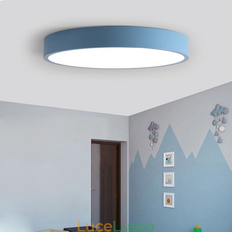 Moderna plafoniera rotonda a filo ultra sottile per illuminazione domestica