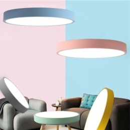 Moderna plafoniera rotonda a filo ultra sottile per illuminazione domestica