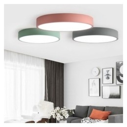 Lampada da soffitto ultra sottile da montare a filo contemporanea, lampada rotonda