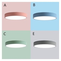 Lampada da soffitto ultra sottile da montare a filo contemporanea, lampada rotonda