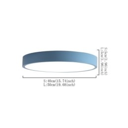 Lampada da soffitto ultra sottile da montare a filo contemporanea, lampada rotonda