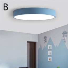 Lampada da soffitto ultra sottile da montare a filo contemporanea, lampada rotonda