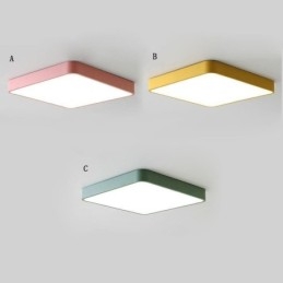 Lampada da soffitto a risparmio energetico con luce quadrata sottile da montare a filo