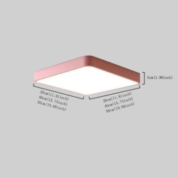 Lampada da soffitto a risparmio energetico con luce quadrata sottile da montare a filo