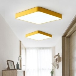 Lampada da soffitto a risparmio energetico con luce quadrata sottile da montare a filo