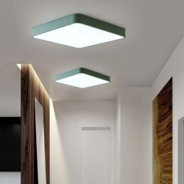 Lampada da soffitto a risparmio energetico con luce quadrata sottile da montare a filo