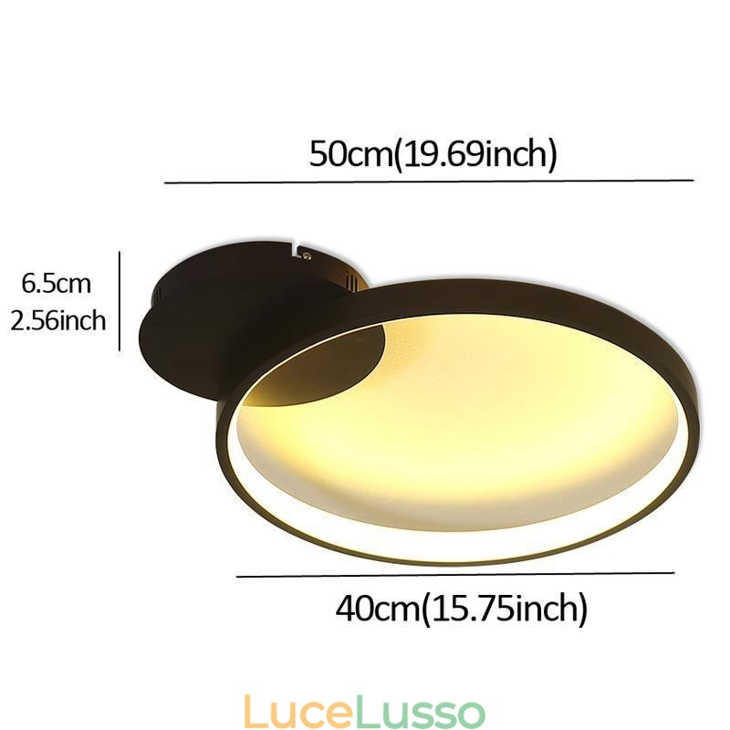 Lampada da soffitto circolare a filo in stile nordico