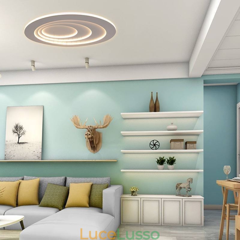 Moderna luce da soffitto a filo per terrazza a goccia d'acqua, luce di illuminazione laterale