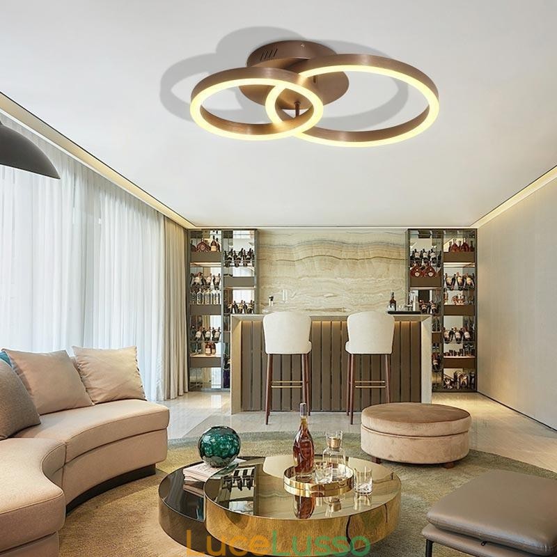Moderna semplice montaggio a filo creativo lampada da soffitto luce di illuminazione calda