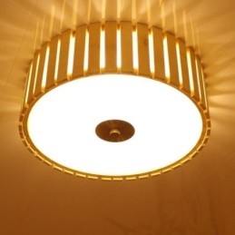 Grande lampada da soffitto creativa cinese a filo in bambù per bambini