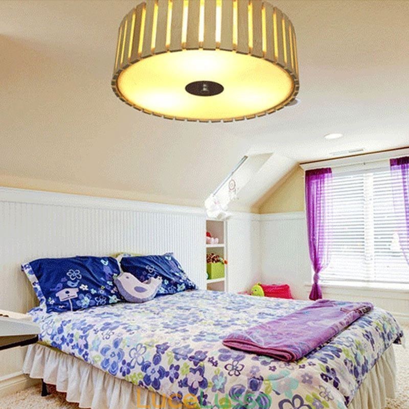 Grande lampada da soffitto creativa cinese a filo in bambù per bambini