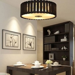 Grande lampada da soffitto creativa cinese a filo in bambù per bambini