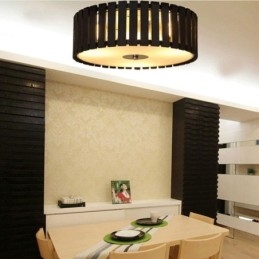 Grande lampada da soffitto creativa cinese a filo in bambù per bambini