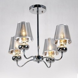 imumModerno Contemporaneo Mini Stile Lampadario in Metallo Elettrolitico Lampada a Sospensione Montaggio a Filo Sala da Pranzo