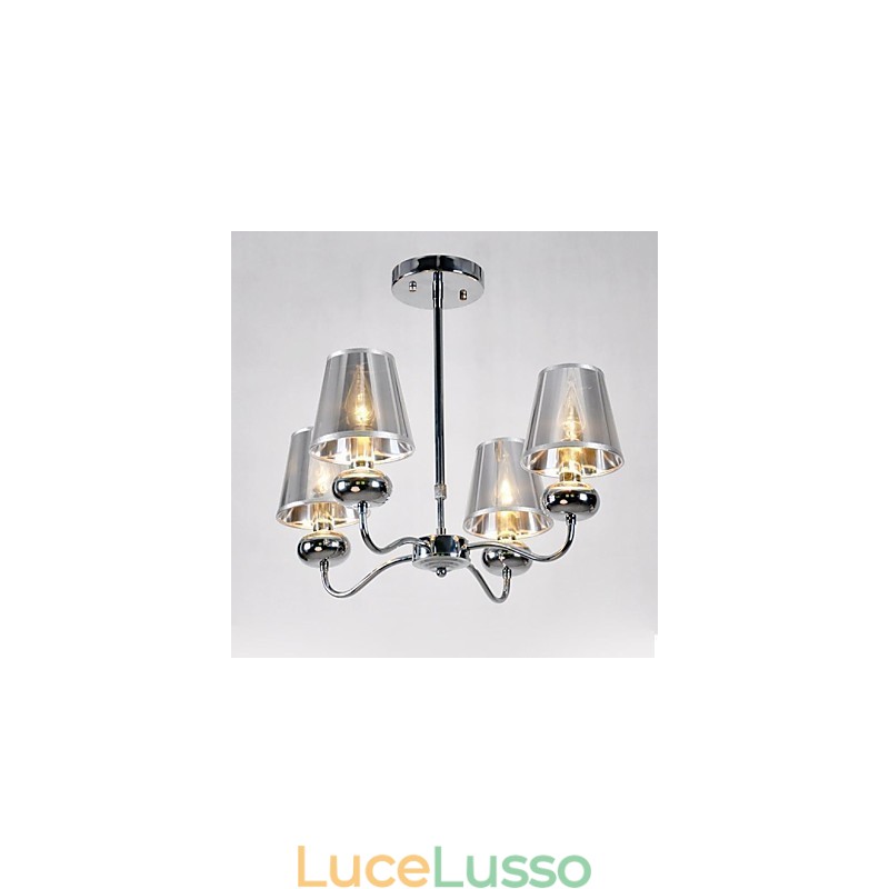 imumModerno Contemporaneo Mini Stile Lampadario in Metallo Elettrolitico Lampada a Sospensione Montaggio a Filo Sala da Pranzo