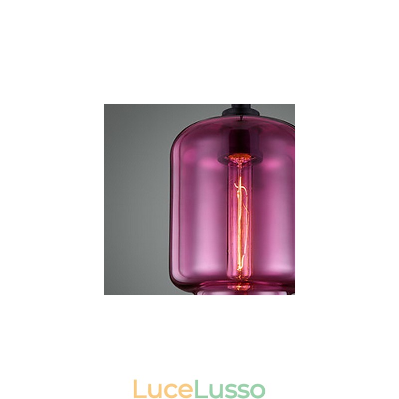 Lampadario Mini Stile Moderno Contemporaneo Vetro