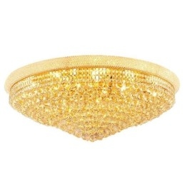 Lampada da soffitto in cristallo di lusso con montaggio a filo europeo