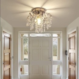 Lampada da soffitto moderna minimalista a filo in cristallo singolo