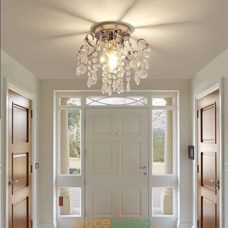 Lampada da soffitto moderna minimalista a filo in cristallo singolo