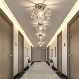 Lampada da soffitto moderna minimalista a filo in cristallo singolo