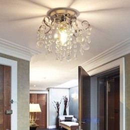 Lampada da soffitto moderna minimalista a filo in cristallo singolo