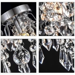 Lampada da soffitto moderna minimalista a filo in cristallo singolo