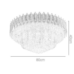 Lampada da soffitto decorativa di lusso in oro con coda di fenice elettrolitica rotonda a filo in cristallo