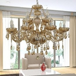 Lampadario moderno in cristallo contemporaneo