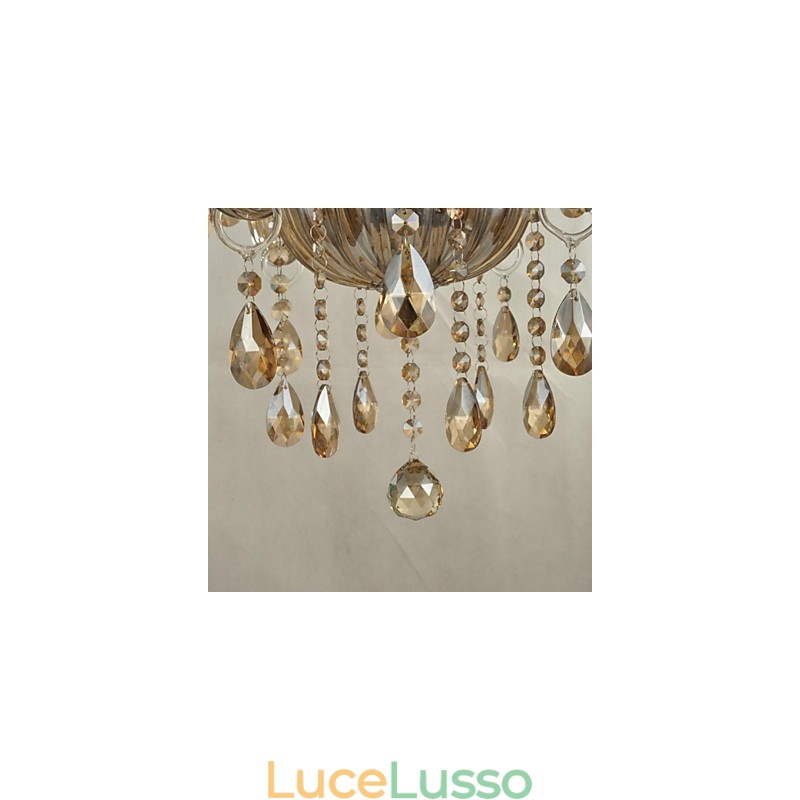 Lampadario moderno in cristallo contemporaneo