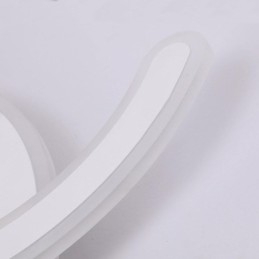 Moderna semplice plafoniera a filo in acrilico con lettera C