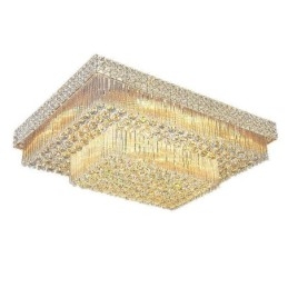 Lampadario di cristallo quadrato europeo a filo