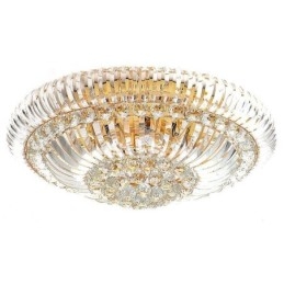 Moderna semplice illuminazione rotonda in cristallo montata a filo