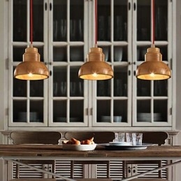 Lampadario Mini Stile Tradizionale Classico Legno Bambù