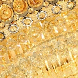 Plafoniera moderna semplice in cristallo a filo, illuminazione rotonda creativa