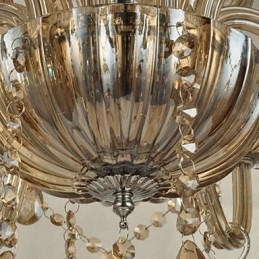 Lampadario moderno in cristallo contemporaneo