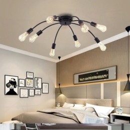 Lampada da soffitto Spider Lampada da pranzo classica antica da soffitto a filo 8 10 bracci