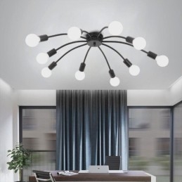 Lampada da soffitto Spider Lampada da pranzo classica antica da soffitto a filo 8 10 bracci
