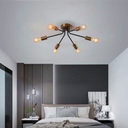 Lampadario Sputnik 6 luci semi-incasso da soffitto